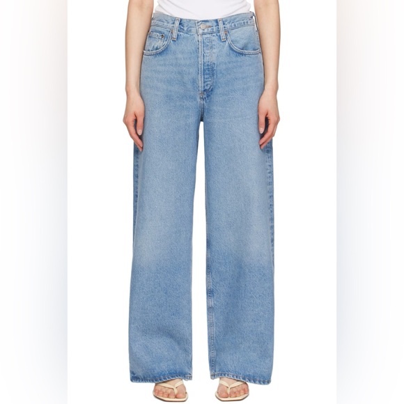 Agolde blue low slung baggy jeans - Picture 7 of 7